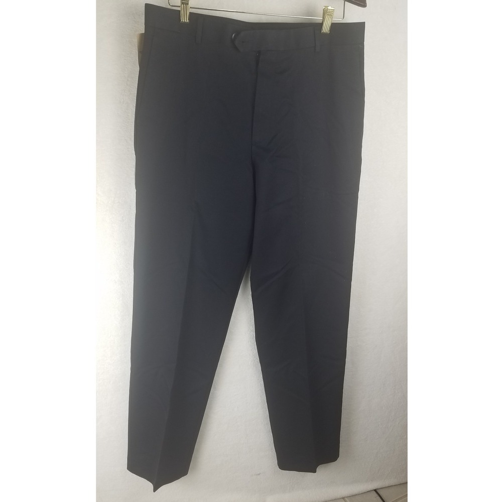 Dockers Premium Men D4 Relaxed Fit Flat Front Dressโ Pants Black Size 34x34 NWT